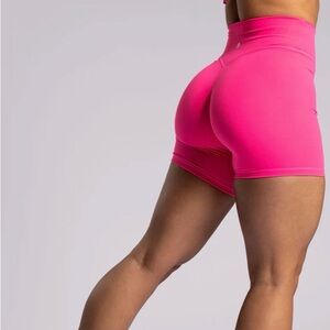 P'tula High-Rise “Pink Flirt” Shorts 6”